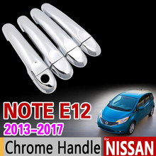 for Nissan Note E12 2013 - 2017 Chrome Door Handle Cover Trim Set for Versa Note 2014 2015 2016 Accessories Stickers Car Styling 2024 - buy cheap