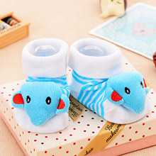 Luxury 1 pair Infant Newborn Cute Elephant pattern Socks Winter 100% Cotton Sock Clothing Non-slip Socks Suitable 0-18 Month 2024 - buy cheap