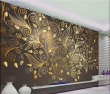 Papel tapiz de foto personalizado, diseño de metal europeo, papel tapiz estereoscópico 3D para sala de estar, restaurante, dormitorio, papel tapiz impermeable 2024 - compra barato
