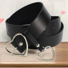 Fashion PU Leather Belts for Women Metal Heart Buckle Corset female Belt Wedding Party Dress Decor Waistband Ladies Belts 105cm 2024 - buy cheap