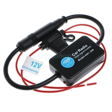 12V 25dB ANT-208 Car FM Radio Antenna Amplifier Booster with Indicator Model 2024 - buy cheap