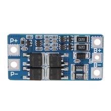 Placa de proteção de lítio 2s 10a 8.4v 7.4v 18650, placa de proteção bms pcm pcb li-ion lipo 2 célula com função de carregador de equilíbrio módulo de proteção 2024 - compre barato