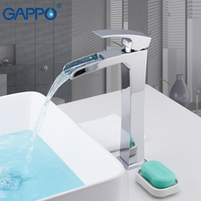 GAPPO Basin Faucets griferia waterfall basin mixer deck mounted bathroom sink faucet brass mixer chrome faucet basin tap 2024 - buy cheap