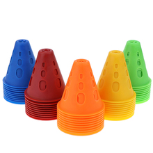 Brand New 10Pcs/Lot Sport Football Soccer Rugby Training Cone Cylinder Outdoor Football Train Obstacles For Roller Skating 2024 - купить недорого