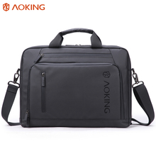 Aoking New Black Nylon Men's Bag Briefcase for Laptop Portable Business Briefcase for Documents Large Capacity Messenger Bag Boy 2024 - buy cheap