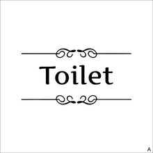 Toilet door Entrance Sign stickers diy personalized bathroom decoration wall decals For Shop Office Home Cafe Hotel 2024 - buy cheap