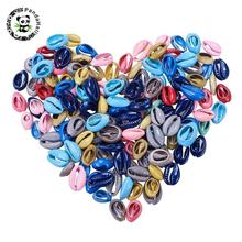 200pcs Colorful Beach Shell Beads Dyed Cowrie Shell Pendants DIY Handmade Charm Necklaces Bracelet Earring Jewelry Making 2024 - buy cheap