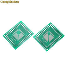 ChengHaoRan 2 pcs 32 44 64 80 100 LQFP FQFP TQFP QFP para DIP Placa de Transferência DIP Placa de Pino Pitch adaptador QFP32 QFP4 QFP100 para MERGULHAR 2024 - compre barato