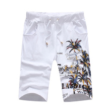 Novo shorts masculino de verão, calção masculina de algodão respirável confortável com estampa personalizada, tamanho 5xl, 2019 2024 - compre barato