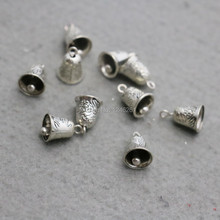 10PCS Alloy Bell Fittings for Accessory Silver-plate Accessory Fittings for clasps jewelry Making Design components Findings DIY 2024 - buy cheap