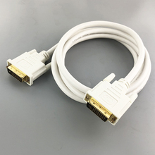 Cable de DVI-I de doble enlace de 6 pies y 1,8 m-cable DVI Digital y analógico DVI 24 + 5 Macho a DVI 24 + 5 macho 2024 - compra barato