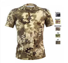 Mens tactical t shirt Sport Respirant Cool Shirt Clothing Military Short Sleeve Camo Tees Breathable 2024 - buy cheap
