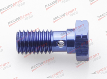 Banjo Bolt M10 x 1,0, adaptador de aluminio, Perno de freno, calibre azul/negro 2024 - compra barato