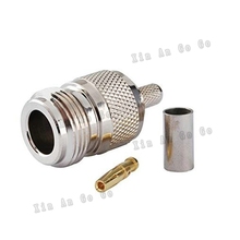 N female crimp RF Coxial connector converter N female Jack straight Crimp for RG58 RG142 LMR195 coaxial cable fast ship 2024 - buy cheap