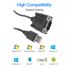 USB RS232 to DB 9-Pin Male Cable Adapter Converter Supports Win 7 8 10 Pro System Computer Accessories 2024 - buy cheap