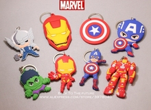 Disney с принтами "Marvel", "Мстители", Капитан Америка Железный человек 6 см фигурку аниме мини украшения ПВХ Коллекционная Статуэтка игрушка модель для детей 2024 - купить недорого