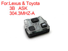 MINO ENSMY High Quality remote 3 buttons ASK 304.3MHZ-A for L-exus Free shipping 2024 - buy cheap