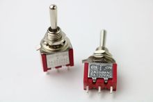 MTS-103 2 Pcs AC SPDT On/Off/On 3 Position Momentary Toggle Switch AC250V/2A/120V/5A LW red 2024 - buy cheap