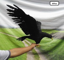 big simulation wings crow model foam&furs black bird doll gift about 90x45cm xf0398 2024 - buy cheap