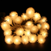 Thrisdar 10M 20M 30M 50M Snowflakes Christmas Fairy String Light Dandelion Ball Wedding Party Holiday Fairy Garland Light 2024 - buy cheap