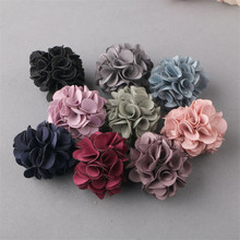 Free Shipping 20PCS/Lot 3D Fabric Flowers Handmade Floral DIY Jewelry Findings Garment Girls Hair Clips Headband Decoration 2024 - buy cheap