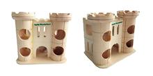 Dwarf Hamster House Durable Odorless Non-Toxic Deluxe Hamster House Natural Living Wood Castle Small Animal Playground Chew Toy 2024 - buy cheap