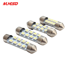 500pcs White Dome Festoon light c5w C10W Car led 3528 1210 8 SMD 31MM 36MM 39MM 41mm Auto Door Led Reading bulbs Glove Box Light 2024 - buy cheap