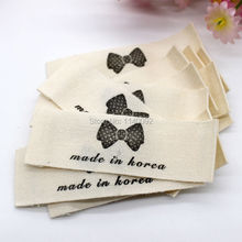 custom cotton tape printing label/main labels/garment embroidered tags/clothing woven label/collar label/brand printing 1000 pcs 2024 - buy cheap