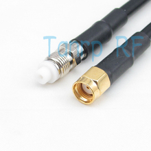 Free Shipping!  20INCH Pigtail coaxial jumper cable RG58 extension cable 50CM FME female jack to RP SMA male plug RF connector 2024 - buy cheap