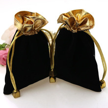 300pcs 7*9cm black Phnom Penh Velvet Bags woman vintage drawstring bag for Party/Jewelry/Gift diy handmade Pouch Packaging Bag 2024 - buy cheap