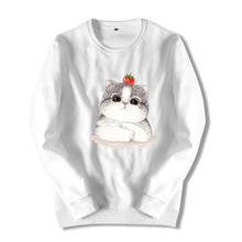 Mens Clothes Pullover Hoodie Dog Cat Print Streetwear Oversized Sweatshirt Long Sleeve Fleece Hoodies Sweatshirts Men Tops ZZC13 2024 - buy cheap