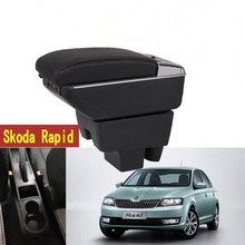 Reposabrazos para Skoda Rapid, caja de reposabrazos Central Universal para coche, soporte para taza, Cenicero, accesorios de modificación, 1 unidad 2024 - compra barato