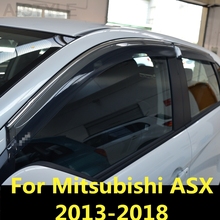 For Mitsubishi ASX 2013-2018 Plastic Car Window Sun Vent Visor Rain Guards Sun/ rain Shield Exterior decoration Accessories 2024 - buy cheap