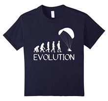 Camiseta de la evolución de Paramotor para hombre, camiseta divertida Hipster con cuello redondo, camisetas informales 2024 - compra barato