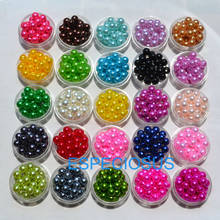 100 pcs DIY Jewelry Accessory 25 Different Color 10MM Round Shape Acrylic Imitation Pearl Round Beads Bracelet Making Findings 2024 - buy cheap