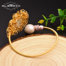GLSEEVO Fresh Water Pearl Bracelet Handmade For Women Party Jewelry Asymmetry Bracelet Perle Naturelle Fait Main Feminina GB0137 2024 - buy cheap
