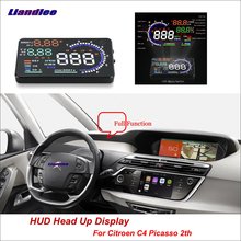 Liandlee-tela de projeção digital hud para citroen c4 picasso, 2th 2000-2007, detector de consumo de combustível, para carros 2024 - compre barato