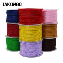 Jakongo 1.5mm fio de seda trança milan cabo para fazer jóias corda para diy pulseira colar artesanal 50 jardas 16 cores 2024 - compre barato