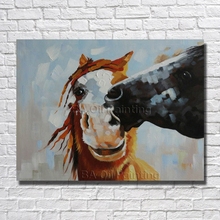 Abstract Hand Painted Oil Painting On Canvas Horse Art Paintings Modern Decoration Wall Art Living Room Decor Picture No Frame 2024 - buy cheap