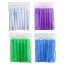 100pcs/set Disposable Makeup Cotton Swabs Eyelash Extension Mini Individual Applicators Home Mascara Brush Cotton Soft Swab 2024 - buy cheap