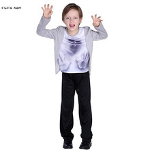 M-XL Boys Halloween Hell Devil Demon Costumes Kids Children Death Gothic Cosplay Carnival Purim parade Masquerade Party dress 2024 - buy cheap