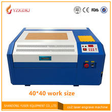 Free shipping 50w laser cutting machine 4040 M2 board  co2 laser engraving machine diy cut plywood Coreldraw support 40*40cm 2024 - buy cheap