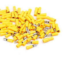 100PCS 12-10 AWG Yellow Assorted Female + Male Bullet Butt Connector Insulated Crimp Wire Terminals 2024 - buy cheap