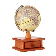 USB светодиодный вращающийся земной шар с ящиком карта мира география обучающая образовательная игрушка офисный стол украшение обучающий инструмент 2024 - купить недорого