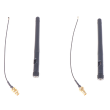 Cable de cola de cerdo macho PCI U.FL IPX a RP SMA, 2,4 GHz, 3dBi, WiFi, 2,4g, antena aérea, RP-SMA, macho, router inalámbrico, 4 Uds., 17cm 2024 - compra barato