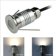 Minilámpara empotrada LED para exteriores, luz de suelo laminado, iluminación para terraza, paso, escaleras, DC12V, 1W, CREE, IP67 2024 - compra barato