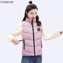 YTNMYOP 2022 Women Down Cotton Vest Winter Short Waistcoat Outerwear Sleeveless Thickening Warm Jacket Coat Plus Size 4XL 2024 - buy cheap