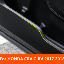 For HONDA CRV C-RV 2017 2018 Car-Styling Protector Side Edge Protected Anti-kick Door Mats Cover case Interior decoration 2024 - buy cheap