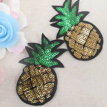 david angie Sequins Embroidered Patch Pineapple Watermelon Applique For Clothing 5Pcs,DIY Fabric For Jeans Decorations,5Yc736 2024 - buy cheap