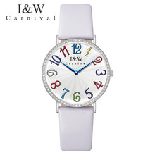 Carnival Luxury Brand Watch Women Swiss Import Quartz Movement Women's Watches Waterproof Genuine Leather reloj hombre C3002G-2 2024 - buy cheap